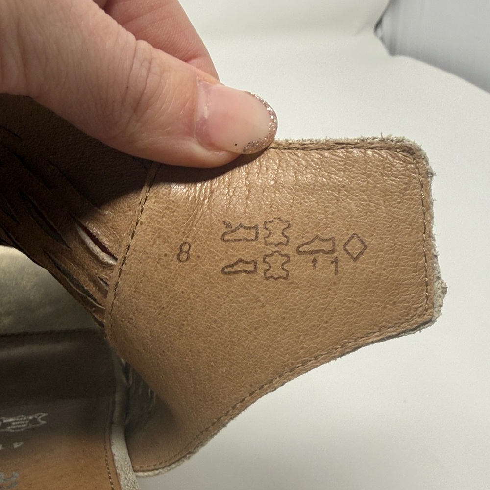Remonte Woven or Perforated Upper  Metalic Gray Block Heel Sandals 41 Leather - Picture 11 of 12